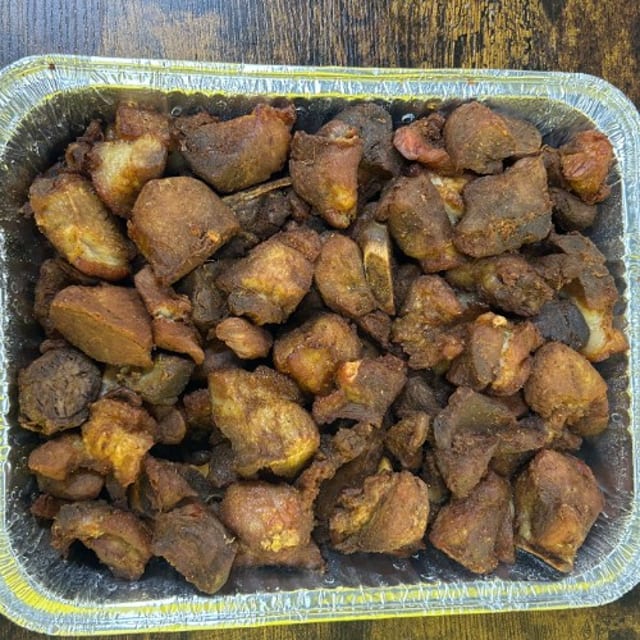 HALF OF TRAY FRIED PORK.