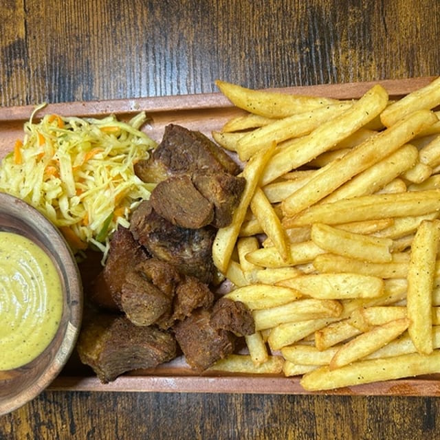 Fried Pork w/French Fries.
