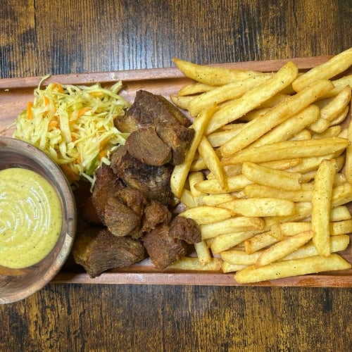 Fried Pork w/French Fries.