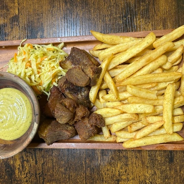 Fried Pork w/French Fries.